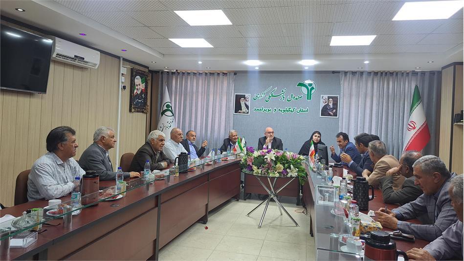 نشست هم اندیشی در راستای خدمات بهتر بیمه تکمیلی بازنشستگان استان کهگیلویه و بویراحمد برگزار شد